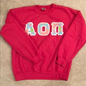 AOII letter sweatshirt